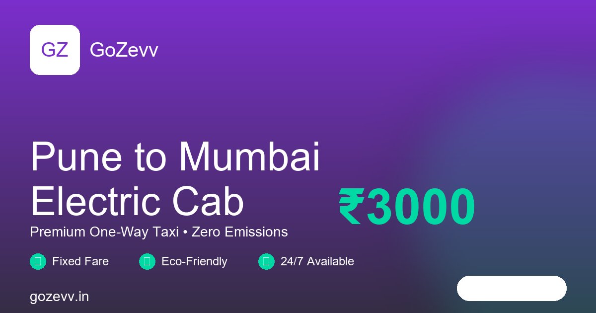 GoZevv vs Ola Outstation - Pune Mumbai C...